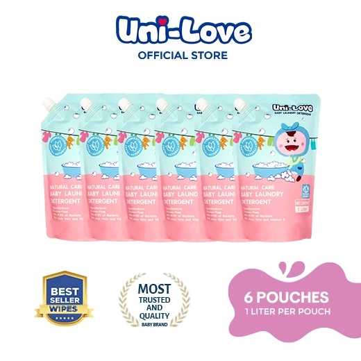 35% OFF UniLove Baby Laundry Detergent 1L (Powder Scent) Pack of 6