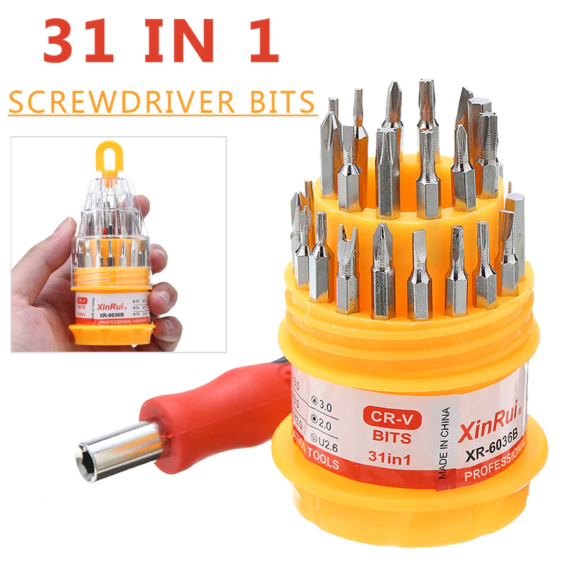 75% OFF Newest 31 In 1 Precision Screwdriver Bits Multi-Functional Cross Screwdriver Set Kit Mobile Phone Repair
