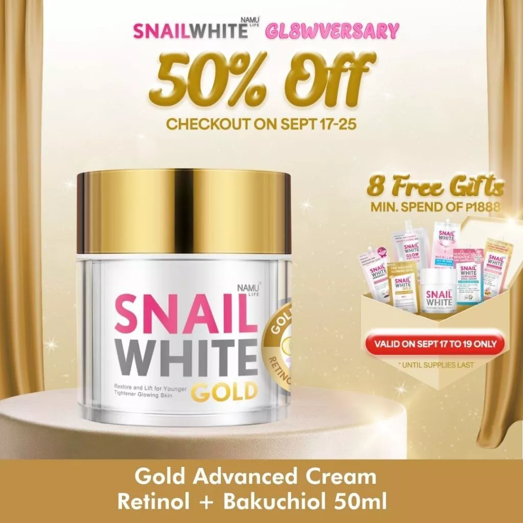 50% OFF SNAILWHITE Gold Advance Cream Retinol + Bakuchiol 50ml [0.2% Retinol Moisturi