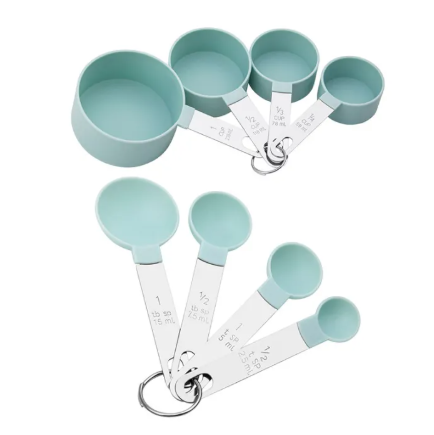 55% OFF 8PCS Stainless Steel Measuring Spoons Kitchen Measuring Cup and Spoon Set Baking Tools with Scale