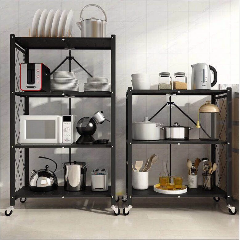 31% OFF Qoncept Living Wyatt 4 Layer Folding Metal Storage Rack Mobile Organizer
