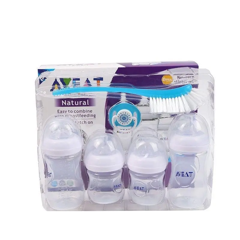 53% OFF Oak Aveat Newborn 6in1 Natural Starter Gift Set (White / Blue / Pink)4oz and 9oz Bottle w/Brush/soot Baby Girls Boys milk  bottle Silicone Newborn Natural Milk new kit feeding kids