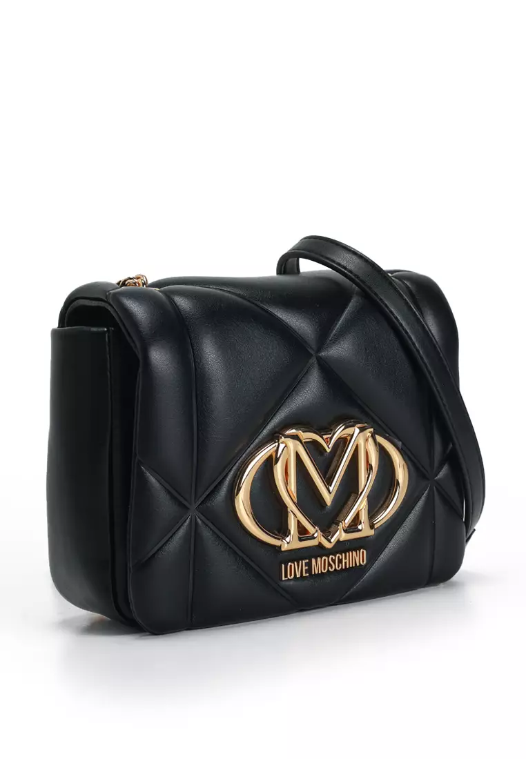 45% OFF Love Moschino Maxi Logo Quilted Crossbody Bag