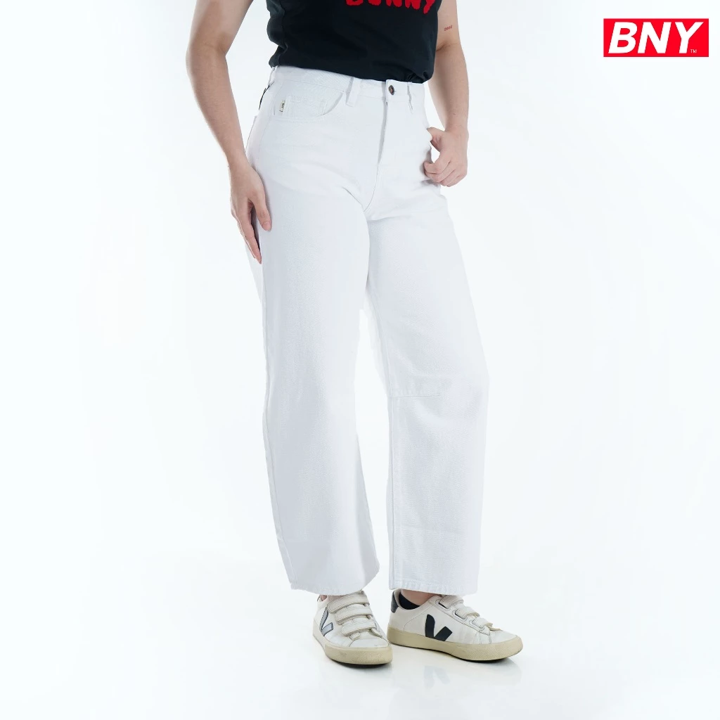 60% OFF BNY BARREL CUT NON STRETCH BULL TWILL WHITE (522)
