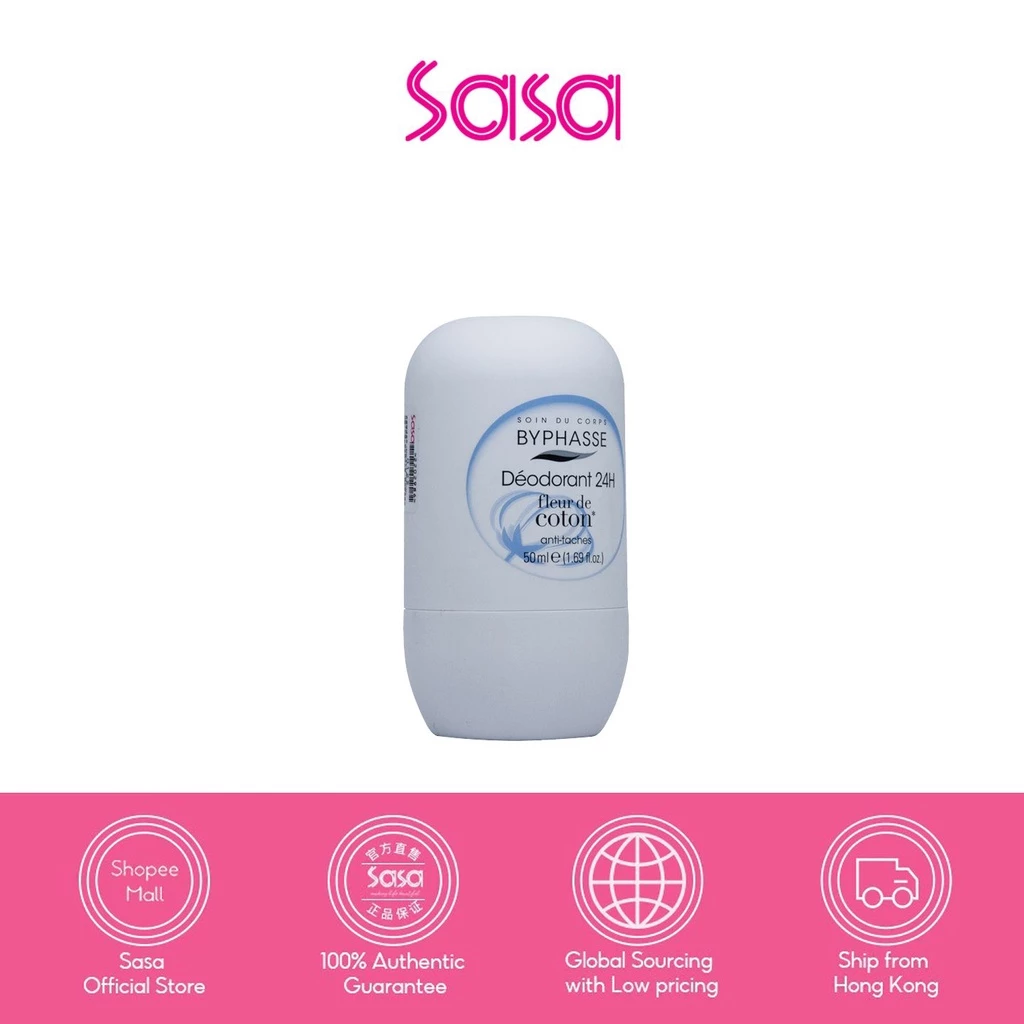 37% OFF Byphasse Desodorante Roll-On Coton (50ml)