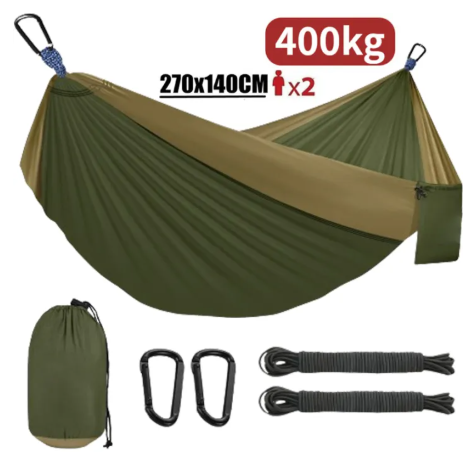 48% OFF  Hammock With Rope Camping Hiking Hammock Duyan Double Outdoor Foldable Hammock Travel Hammock