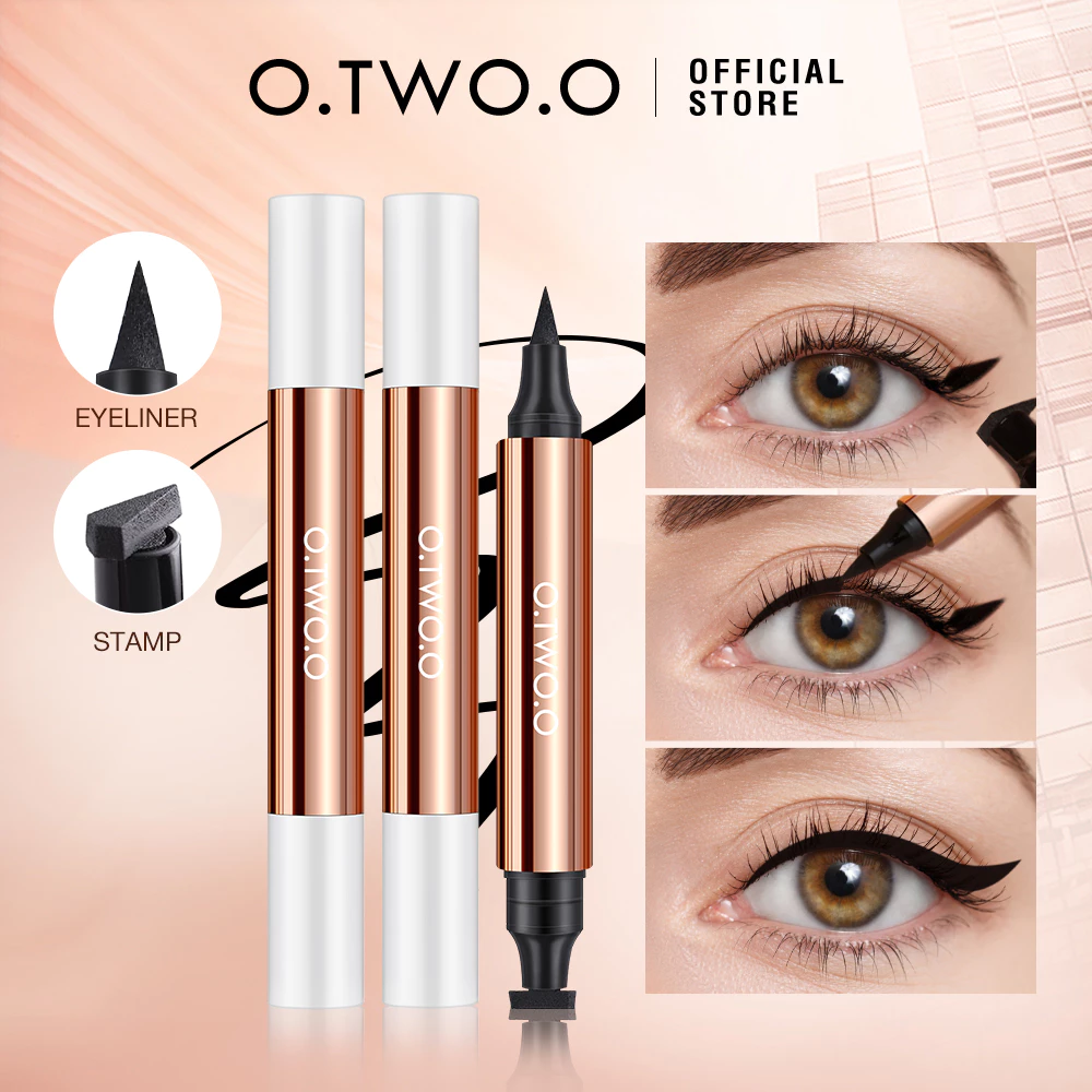 9% OFF O.TWO.O Winged Eyeliner Stamp SmudgeProof Waterpoof Liquid Eye liner Pen Makeup