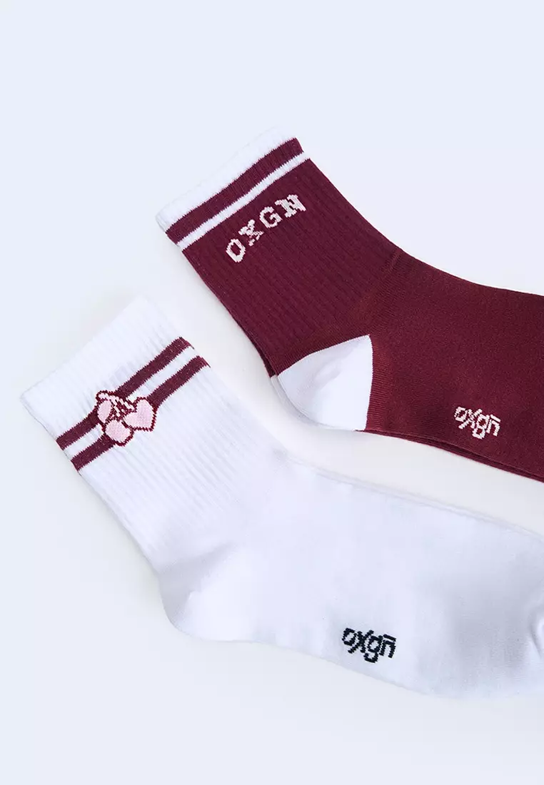 46% OFF 2 Pairs of Crew Socks Gift Set