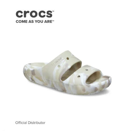 24% OFF Crocs Unisex Classic Marbled Sandal V2 in Bone Multi