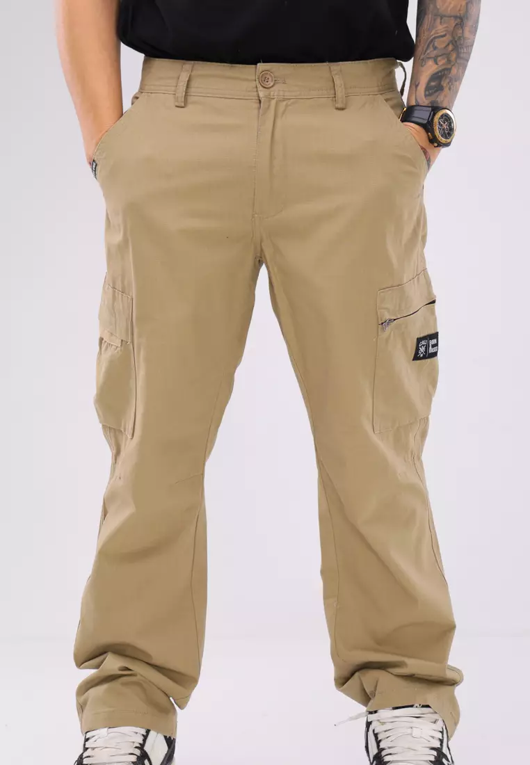 62% OFF Twill Cargo Pants