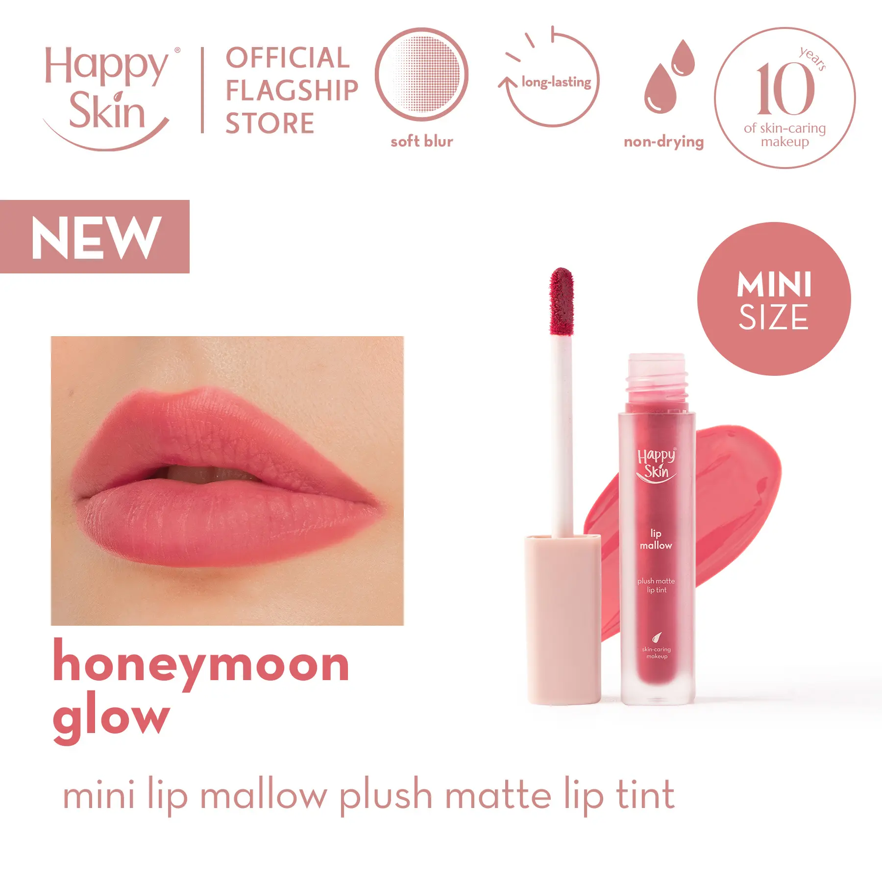29% OFF Happy Skin Mini Lip Mallow Plush Matte Lip Tint