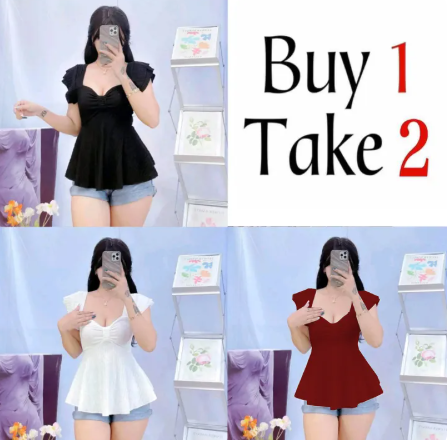 73% OFF Buy 1 Take 2 (Total of 3) Elegant Crepe Twist Top Casual Plain Dress Sandal Basic chic Womenswear Comfy Lady Summer Outfit