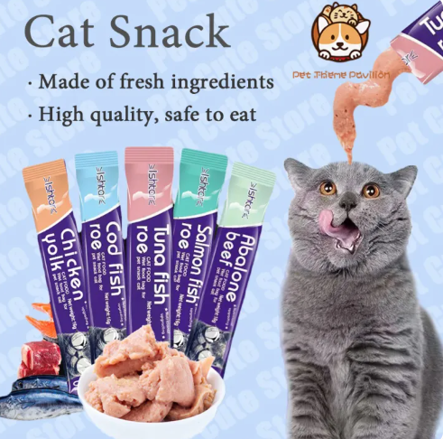69% OFF 100PCS Pet Snacks Cat Kitten Snacks Cat Treats Fresh Wet Food 15g Nutritional Moisturizing Fat Seafood Tuna Chicken and Salmon Flavor lncrease Postoperative Diet