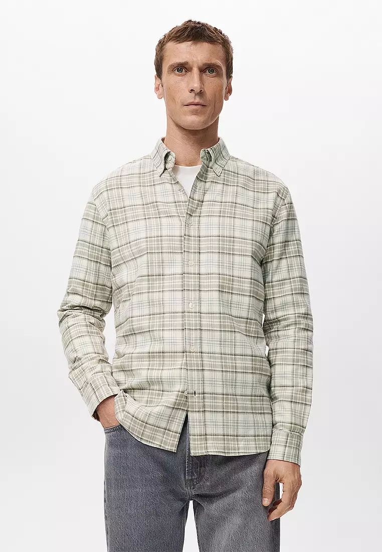 70% OFF Regular-Fit Check Flannel Shirt