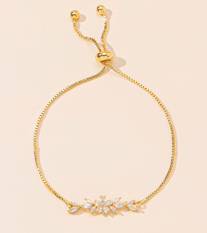 2% OFF Cubic Zirconia Decor Bracelet
