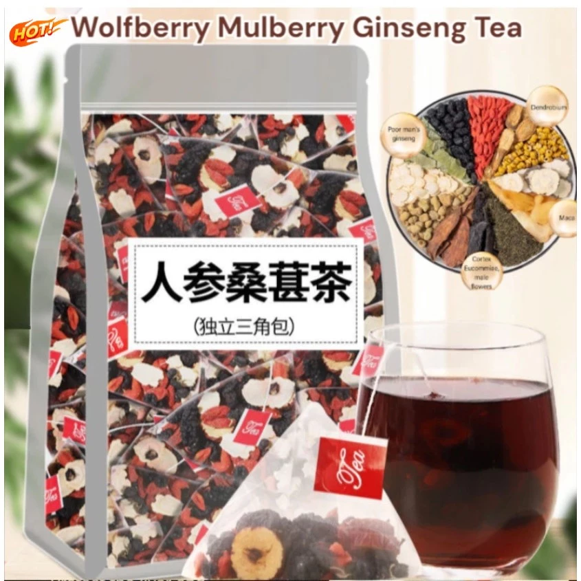 34% OFF Kidney Tea Ginseng Wolfberry Mulberry Dried Red Date Wolfberry Red Dates Health Tea