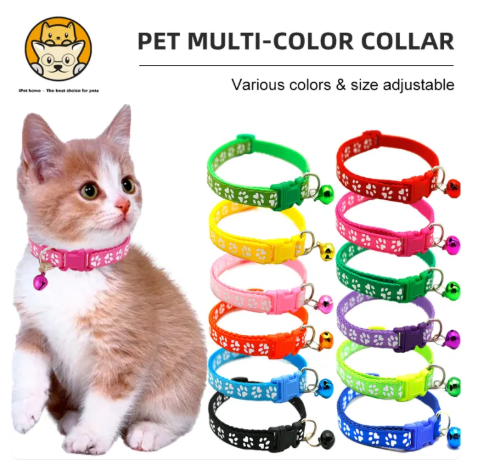 77% OFF Pet Collar Buckle Bell Accessories Pets Cat Dog Adjustable Collars Safety Neck Strap