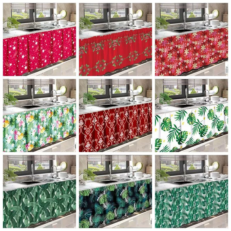 64% OFF 1 New Home Decoration Different Design Kitchen Sink Table Short Curtain