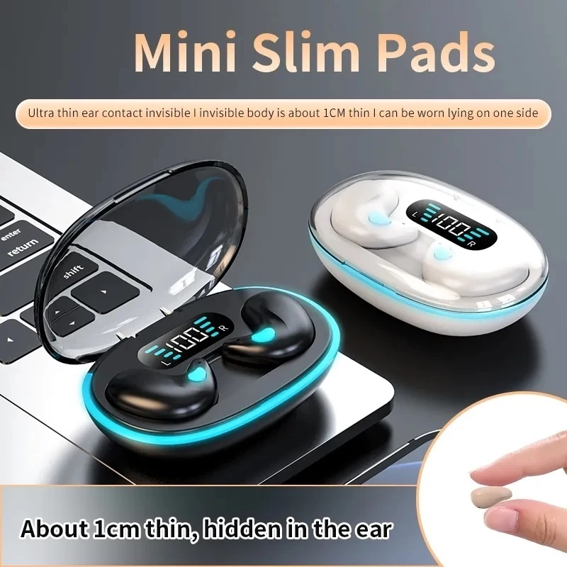 57% OFF X55 Sleeping Earbuds Wireless Mini Headphones For Work TWS Bluetooth Earphone Stereo Hidden Headsets