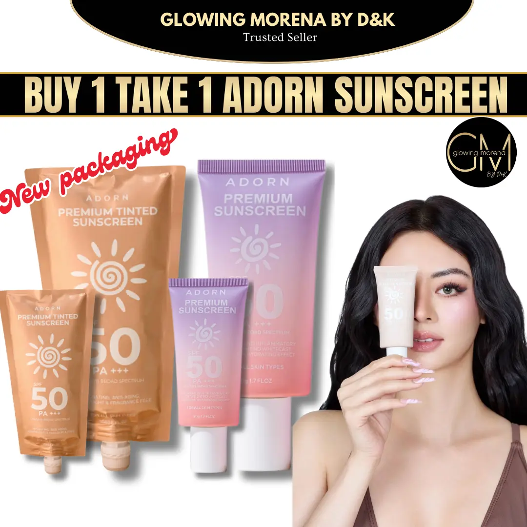 47% OFF BUY 1 TAKE 1 Adorn Premium Sunscreen SPF 50 PA+++ Tinted Sunscreen & Original -  Hydrating Daily 50g