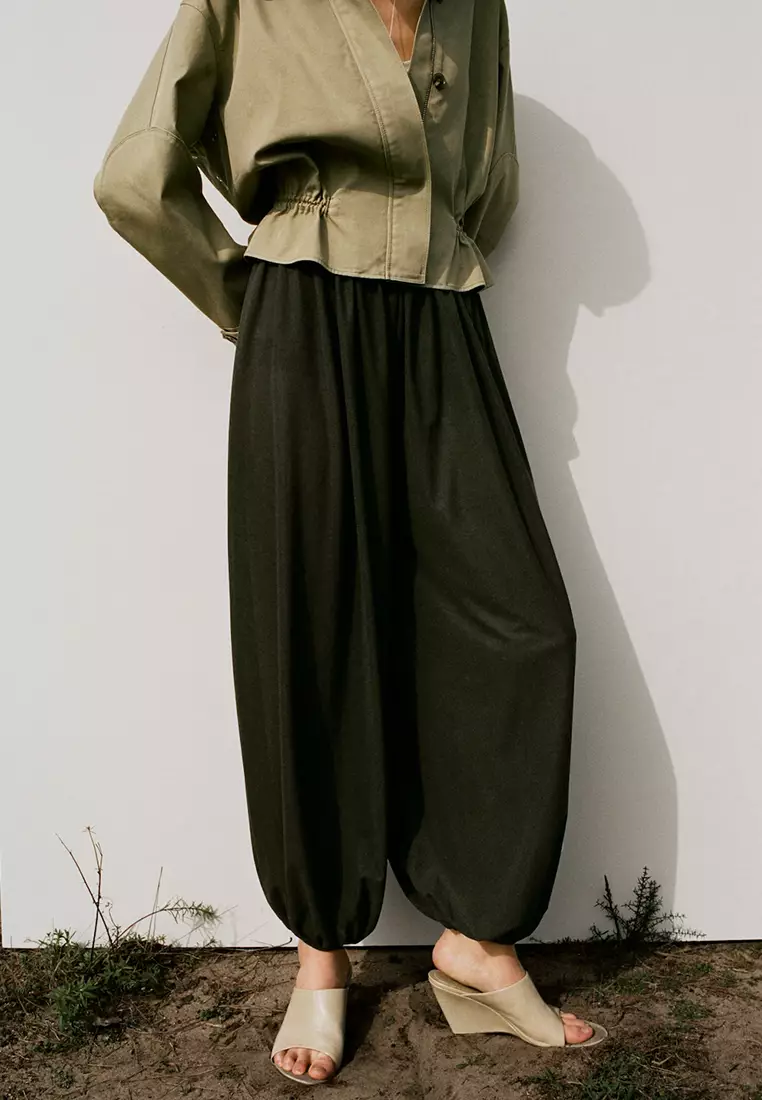 70% OFF Mid-Rise Harem Pants
