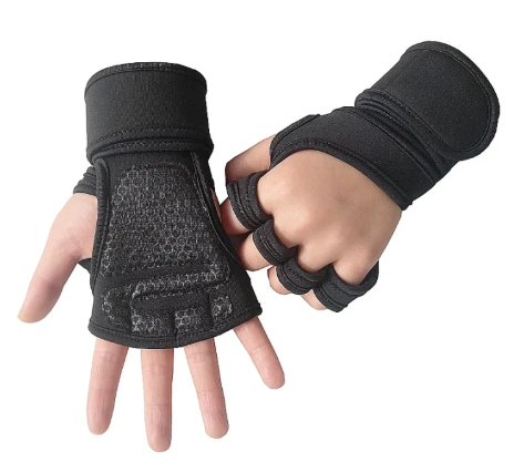 79% OFF FOCANO 1 Pair Weight Lifting Training Gloves Women Men Fitness Sports Body Building Gymnastics Grips Gym Hand Palm Protector Gloves