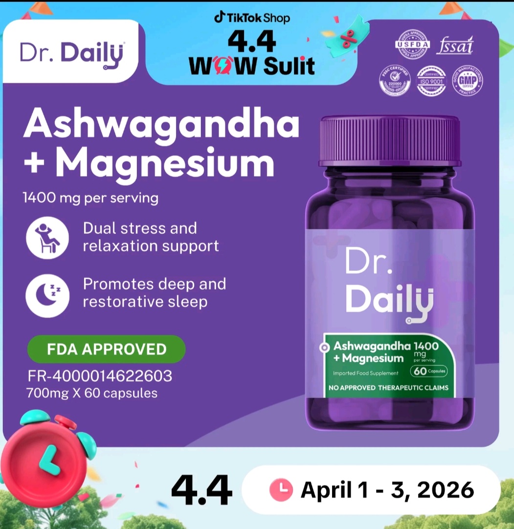 Dr. Daily Ashwagandha with Magnesium Glycinate 700mg