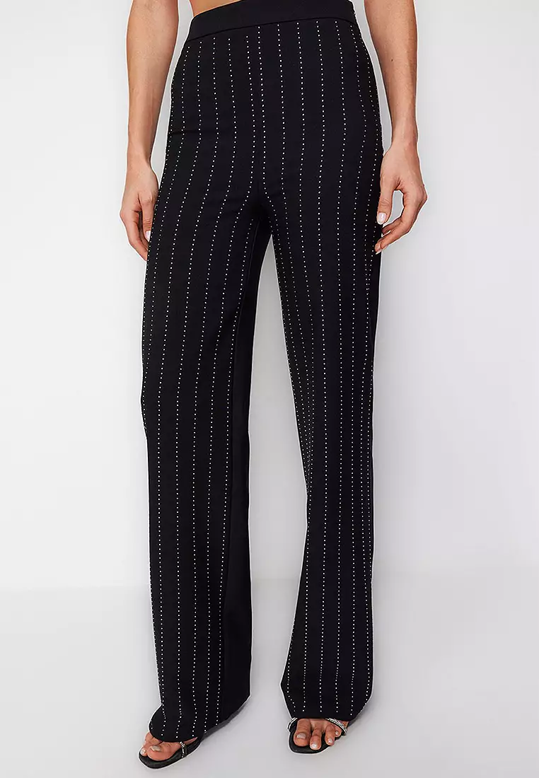81% OFF High Waist Trousers