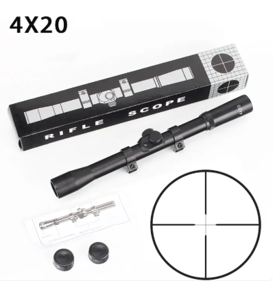 60% OFF 4X20 Scope Duplex Reticle Scope Optical Sight with 11mm Mount