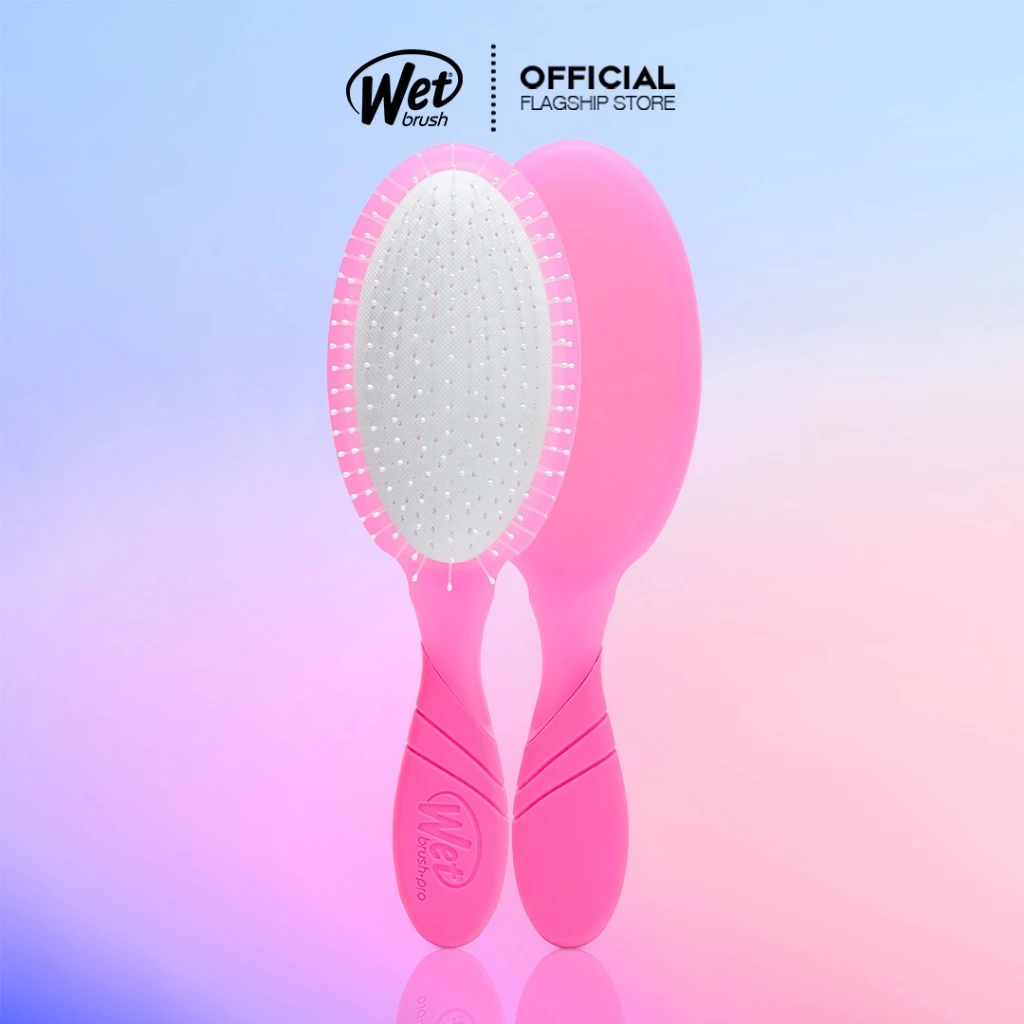 50% OFF Wet Brush High Definition Neon Pro Detangler Fuchsia | Ultra-Soft IntelliFlex | EasyGrip | All Hair