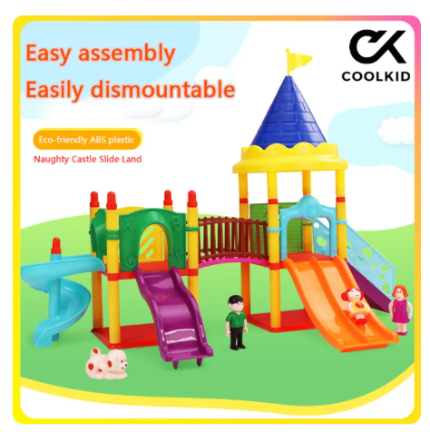 31% OFF (COOLKID)DIY Amusement Park Pig page doll House Pig Set Doll toy pretend play castle entertainment deluxe set