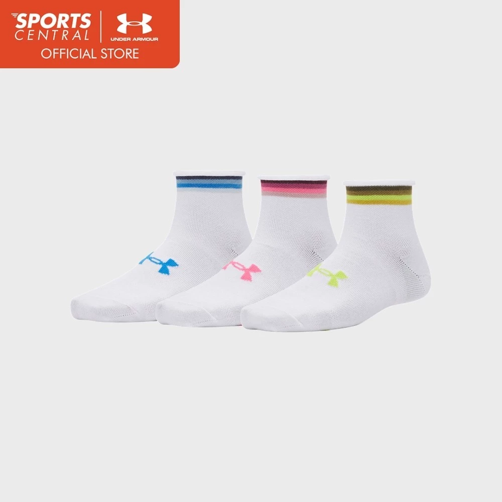 40% OFF UA Women Essential Novelty 3 Pair Quarter | 1384025