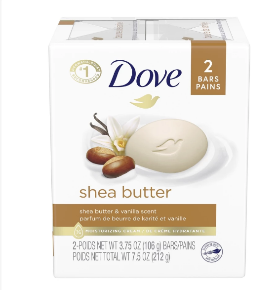 20% OFF Dove Bar Nourishing Care Shea Butter (2) 3.75Oz