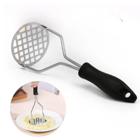 18% OFF Stainless Steel Potato Masher With Broad Mashing Plate for Smooth Mashed Potatoes Fruit Vegetable Tools Press Crusher