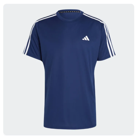 40% OFF adidas Training & Gym & Training Train Essentials 3-Stripes Training Tee Men Blue IB8152