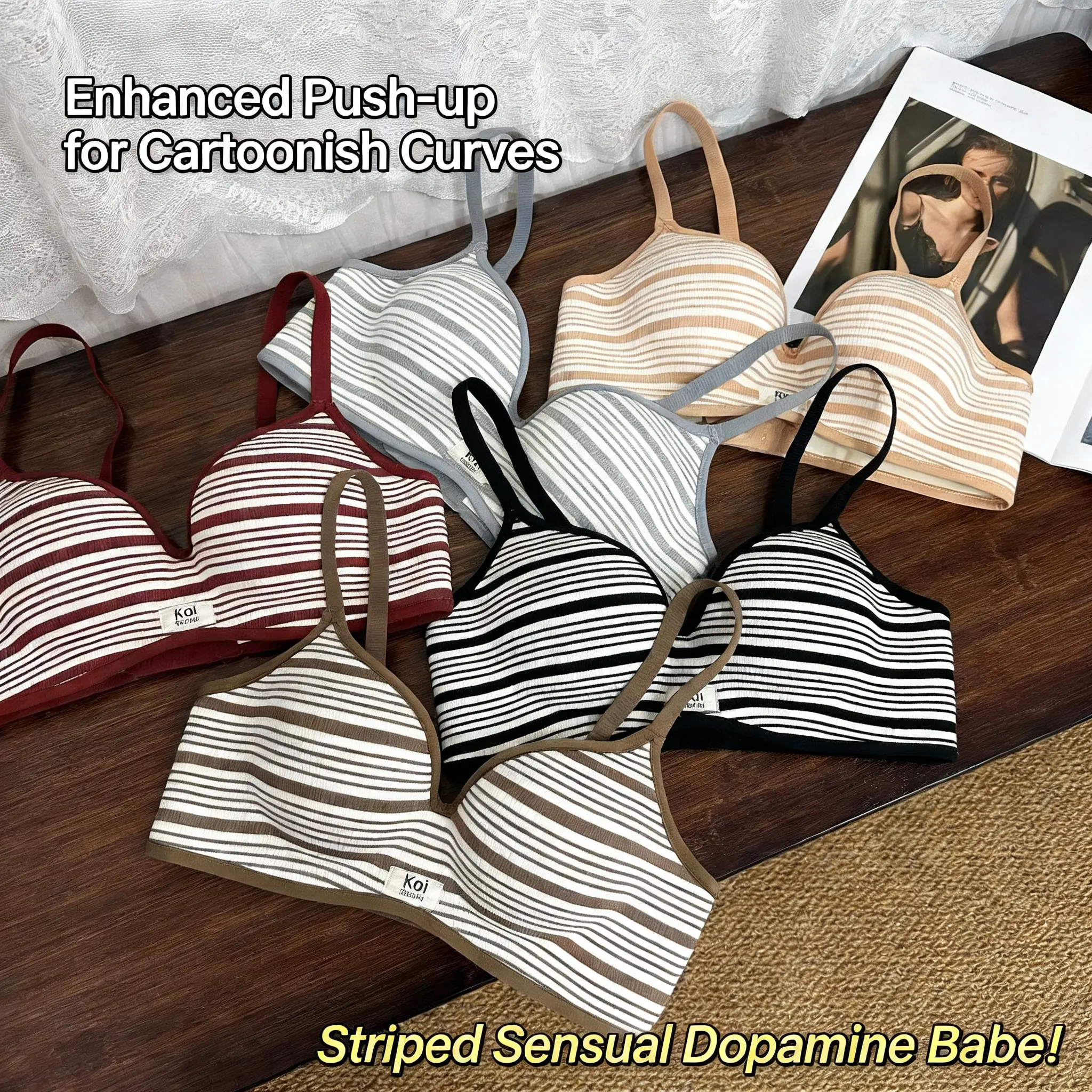 64% OFF Women's Push-Up Cup Seamless Bra for Small Busts Soft Support Sexy Peach Chest Shape Underwear Size 32-44 Bridal Womenswear Smooth Fit Comfortable & Stylish Style Clothes Black Print