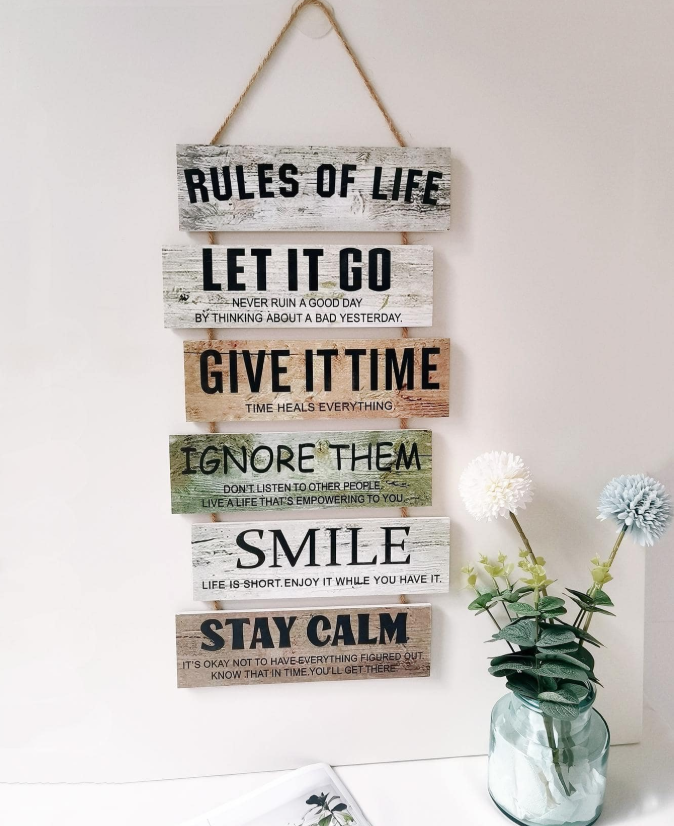 10% OFF 1pc Slogan Graphic Wall Hanging,Home Decor ,Room Decor,Wall Decor Gifts Birthday Graduation