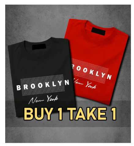 24% OFF [BUY 1 TAKE 1] 5 Color Casual round neck short sleeve printed T-shirt for men and women