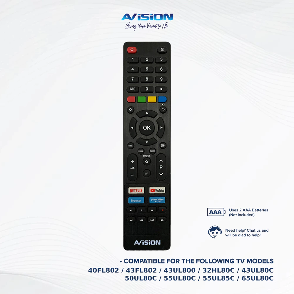 40% OFF Remote Control for Smart Digital TV Model 40/43FL802 & 43UL800,32HL80C & 43/50/55/65UL80C/55UL85C