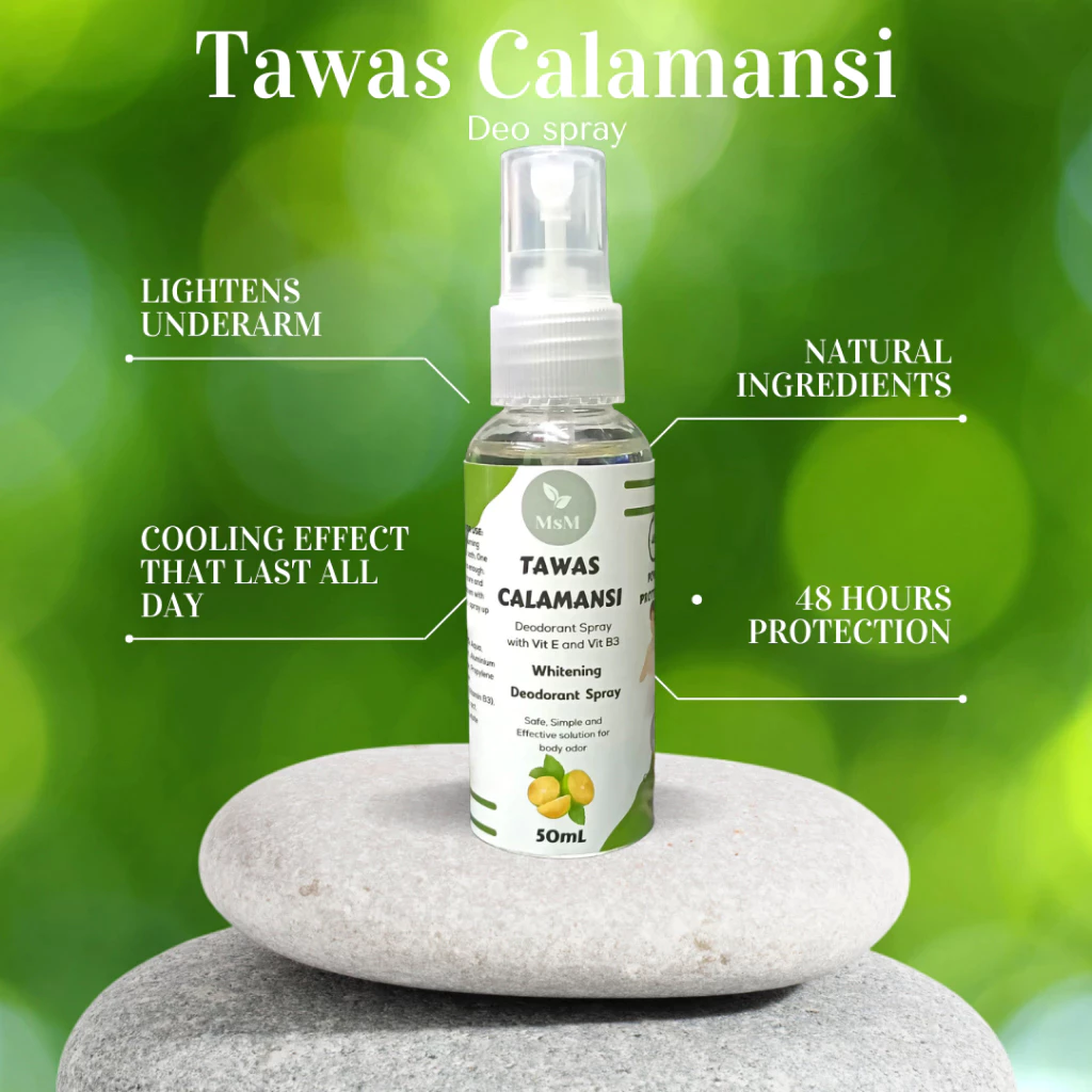 50% OFF MsM Kids Natural Deodorant Spray Sensitive Skin Formula for Teens Whitening Calamansi & Tawas