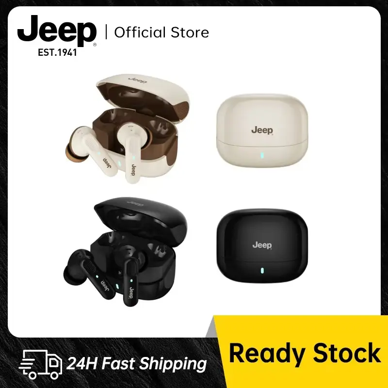 77% OFF Jeep JP EW133 TWS Wireless Earbuds Bluetooth Headset, Bluetooth 5.4 Stereo Bass, Panoramic Sound True Wireless Noise Cancelling Microphone Earphones AI Smart Spatial Audio, IPX5 Waterproof for Android iOS