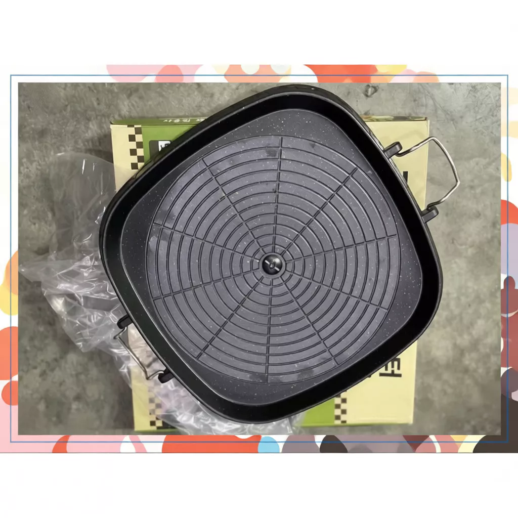 45% OFF Samgyupsal Portable Butane Stove with Hanaro Non-Stick Griller Plate Automatic Oil Discharge 32cm One Set