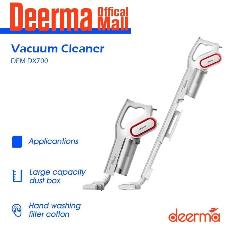53% Deerma DX700 / DX700S /DX700 PRO Ultra Quiet Vacuum Cleaner Handheld Strong Suction Vacuum Cleaner