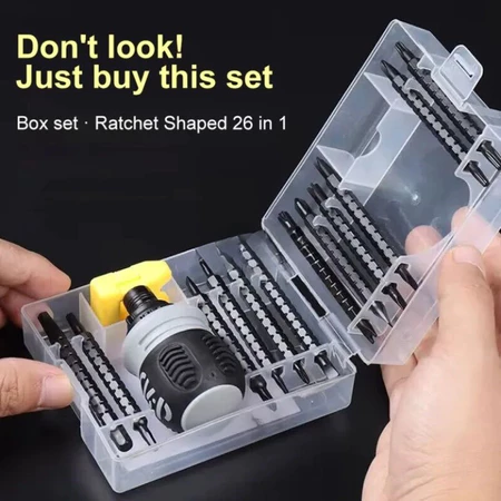 85% OFF 13/17/26 in 1 Ratchet Screwdriver Straight Cross Telescopic Screwdriver Strong Magnetic Multi-Purpose Ratchet
