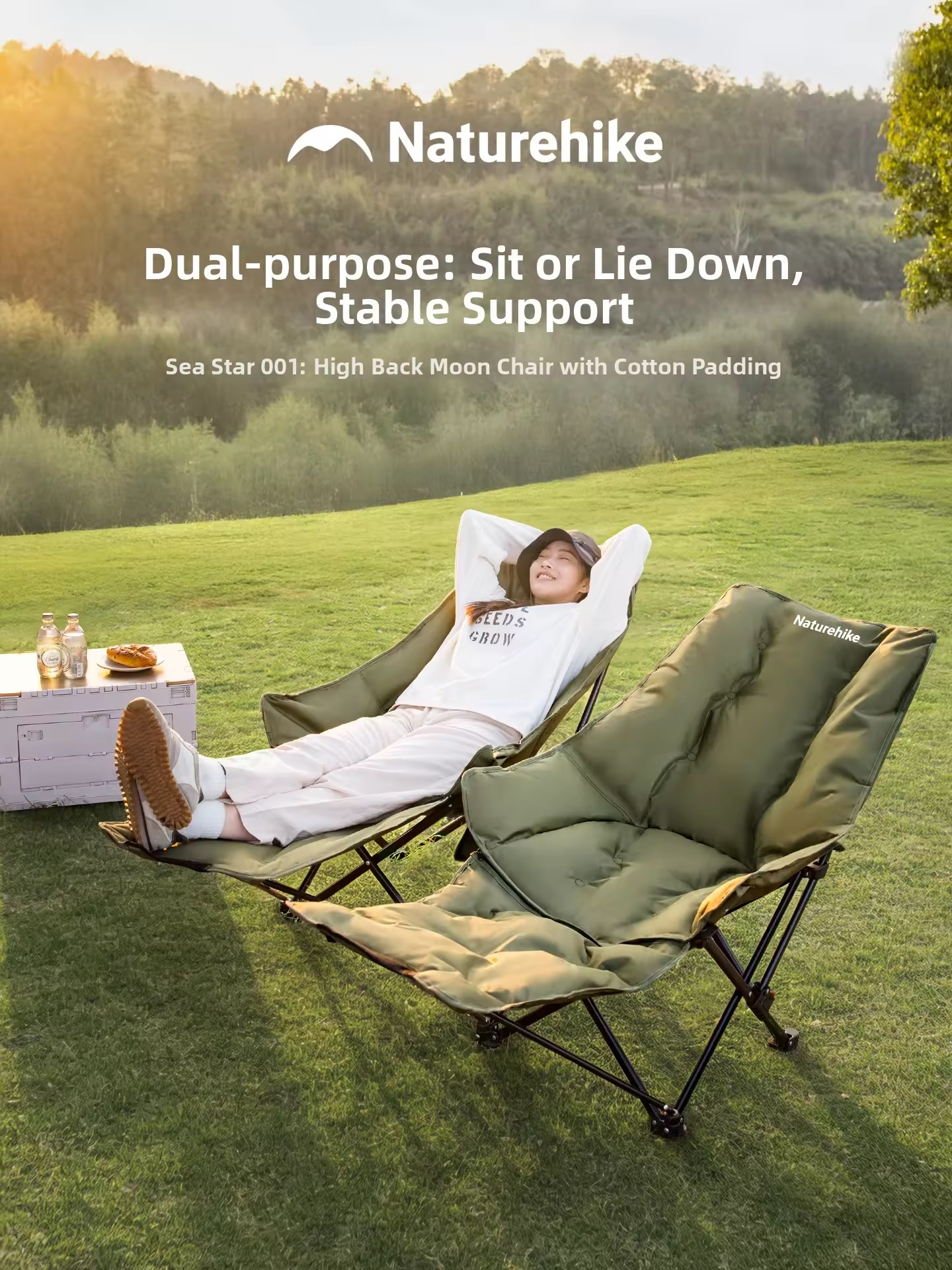 46% OFF NatureHike | Portable Folding Moon Chair Dual Use
