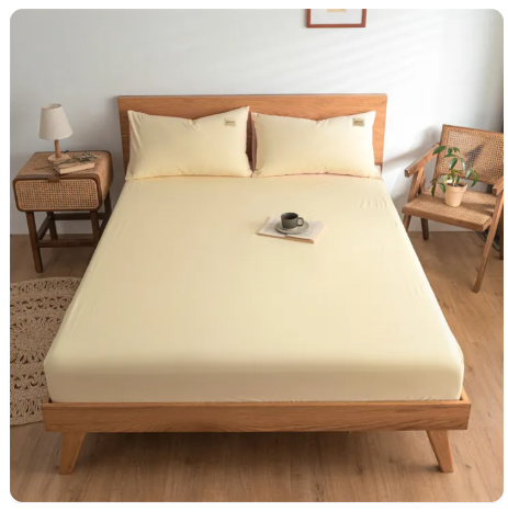 70% OFF 3 in 1 Plain Bedsheet No Lukot No Gusot Bedsheet Single/Double/Queen/King Size Bed Sheet Cover With Garter Bedsheet Set