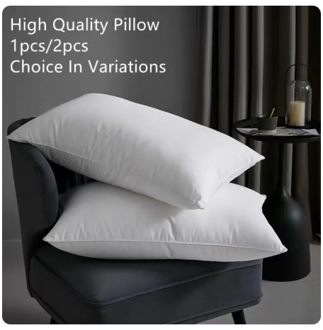 73% OFF JashKevin 1PCS/2PCS Pillow（unan) 18X28 inch white hotel high-quality pillow, high-quality cotton, promote sleep, protect the spine