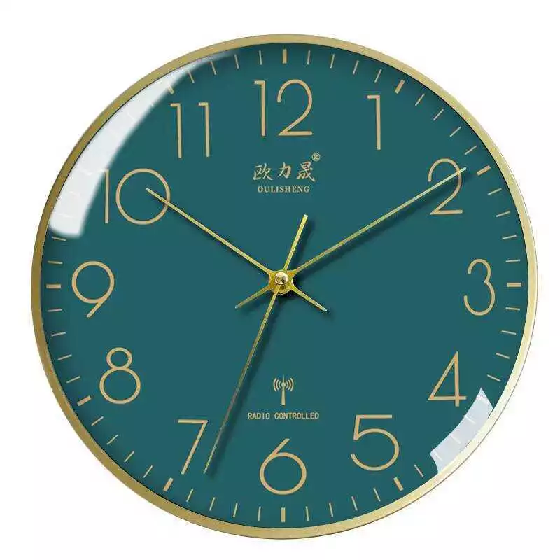 20% OFF 12inch Metal Radio-Controlled Wall Simple Living Room Home Fashion Light Luxury Silent Automatic