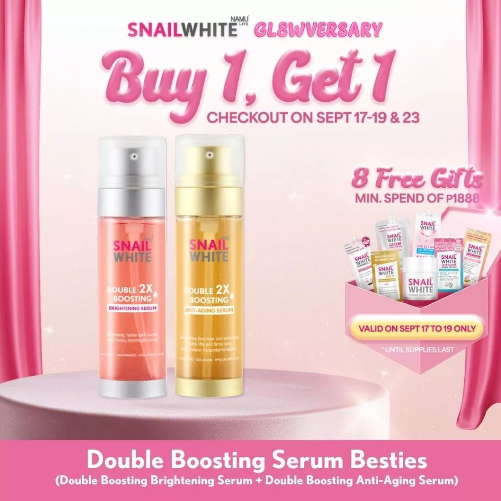 50% OFF SNAILWHITE Double Boosting Serum Besties (Anti-Aging & Brightening Serum)
