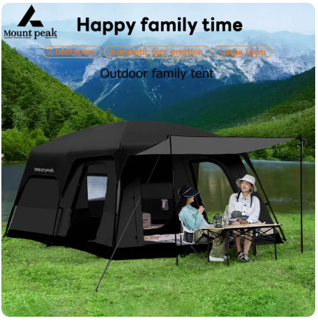 61% OFF  Camping Tent, Waterproof Family Tent, Affordable Outdoor Kemah Tent, 2 Rooms Double Layer Large Tent for 4/5/8/12 Persons